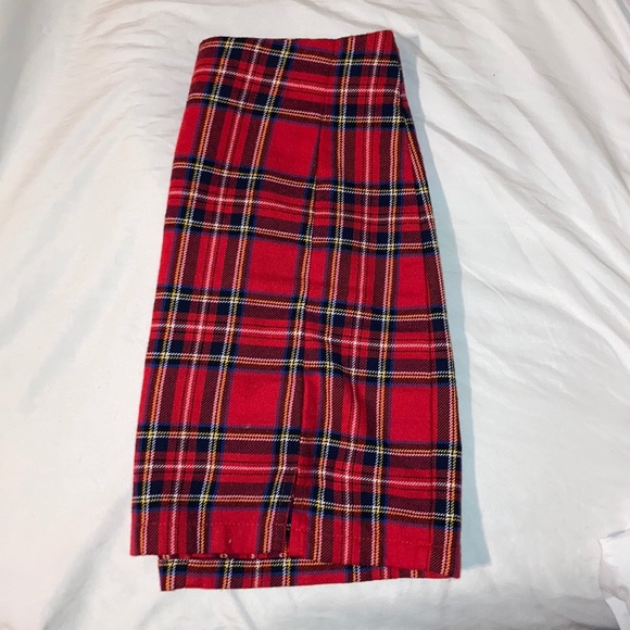 Red plaid cara skirt! Just got in the mail! - Picture 1 of 4
